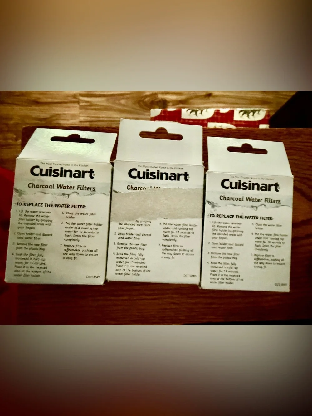 Cuisinart DCC-RWF Charcoal Water Filters For Coffee Makers ~ 6 Filters
